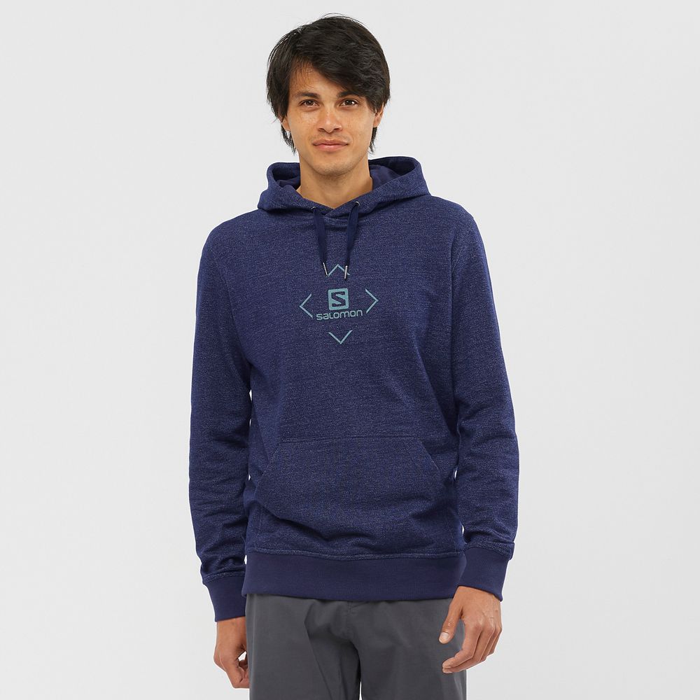 Salomon Israel SHIFT HOODIE M - Mens Midlayers - Navy (CHEQ-32058)